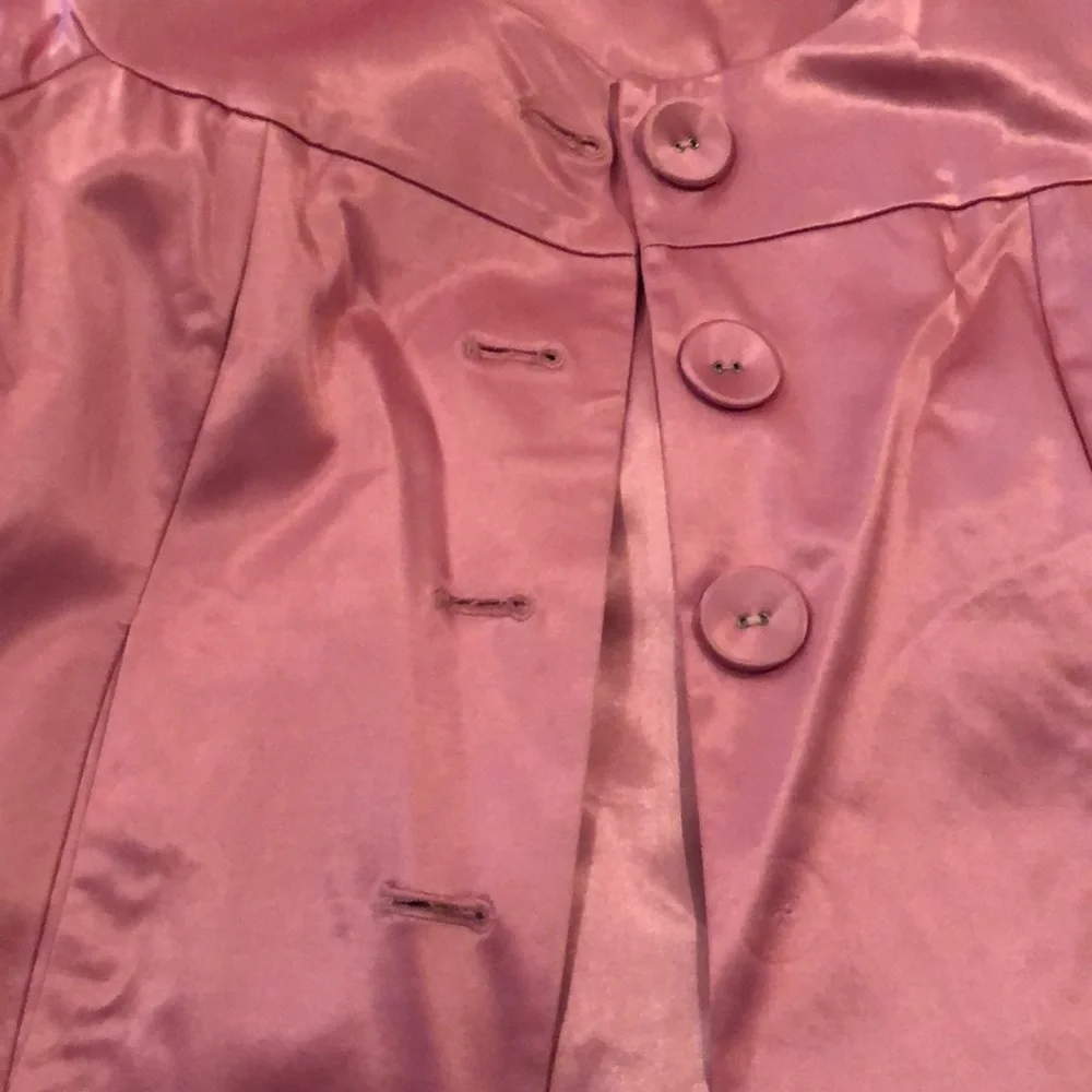 Pink satin jacket - Picture 3 of 4